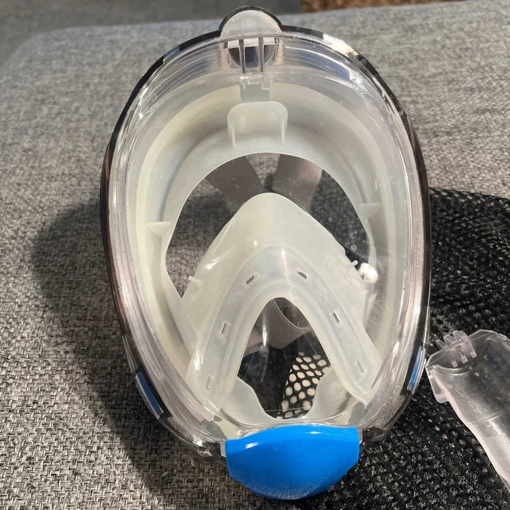 Free Breath Revolutionary Full Dry Snorkeling Mask 180‎ Vision L/XL